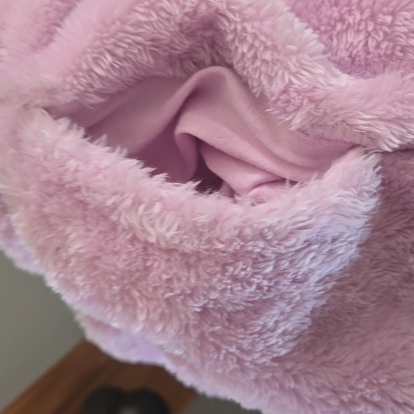 Cat & Jack Girls Faux Fur Fuzzy Sweatpants Light Purple Lounge Medoum 7/8 Y2k - Picture 7 of 8